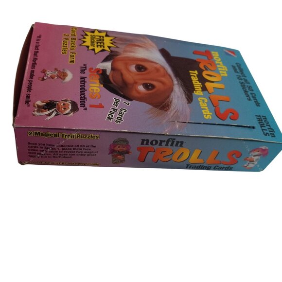 Norfin Trolls Series 1 Trading Cards Box 48 Packs 7 Per Pack Sealed 1992 Vintage - Picture 8 of 12